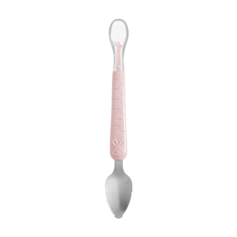 Cuillère Gratteuse Rose - Mon Adorable Bébé