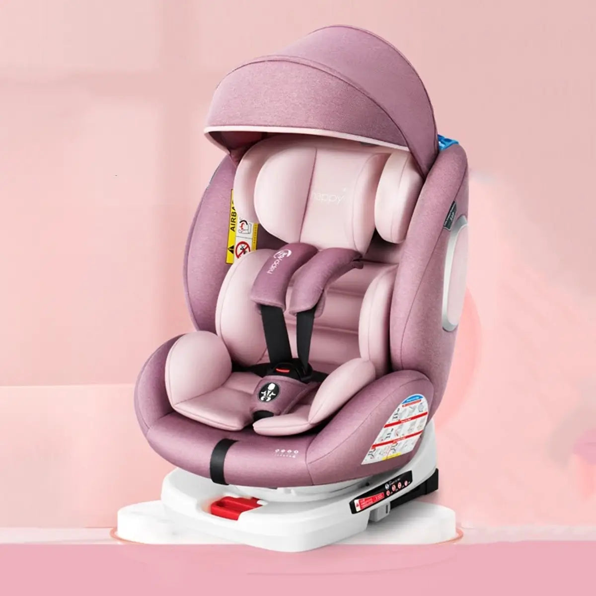 Siège auto bébé rose