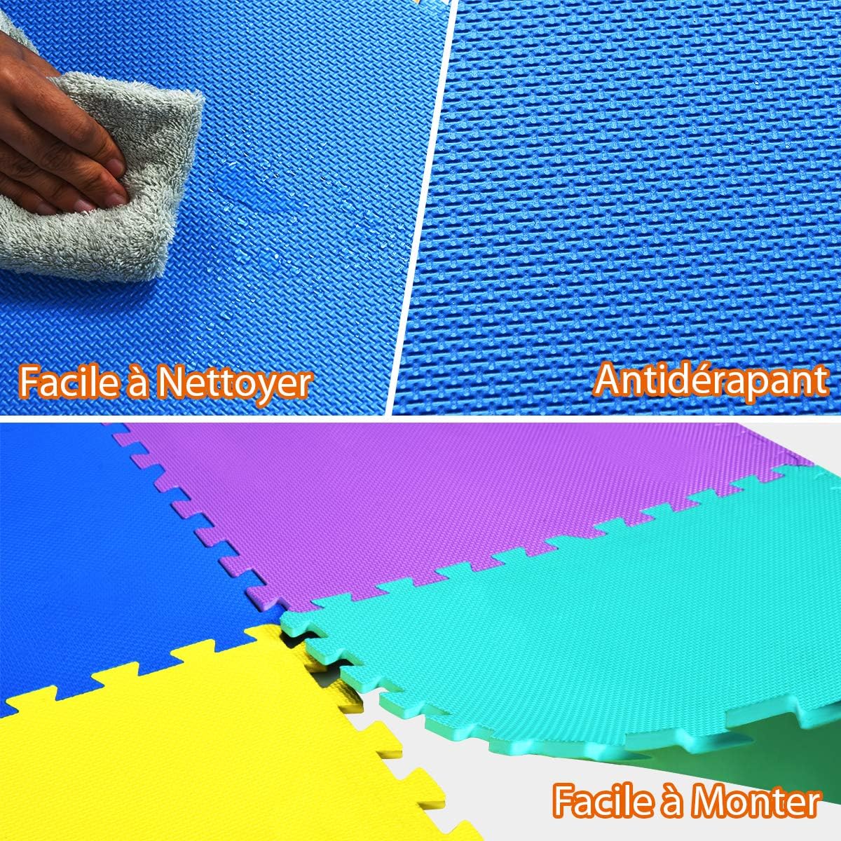 Tapis de Jeu Puzzle Mousse pour Bébé - Mon Adorable Bébé