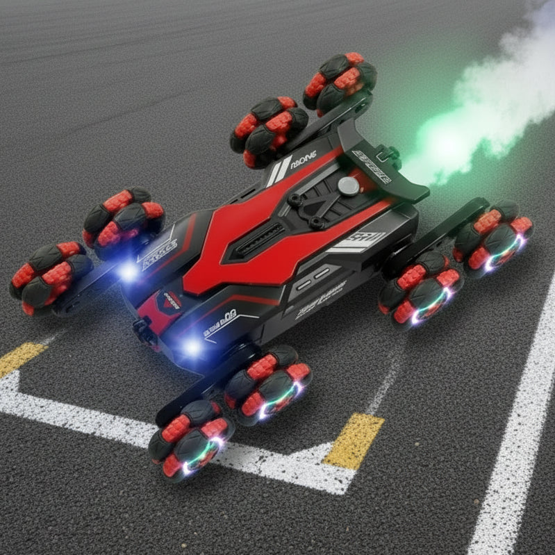 Voiture télécommandée à roues pivotantes – FlexiRacer