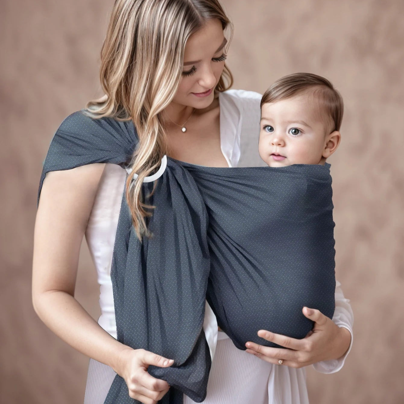 Écharpe de portage bébé à anneau | CozyRing
