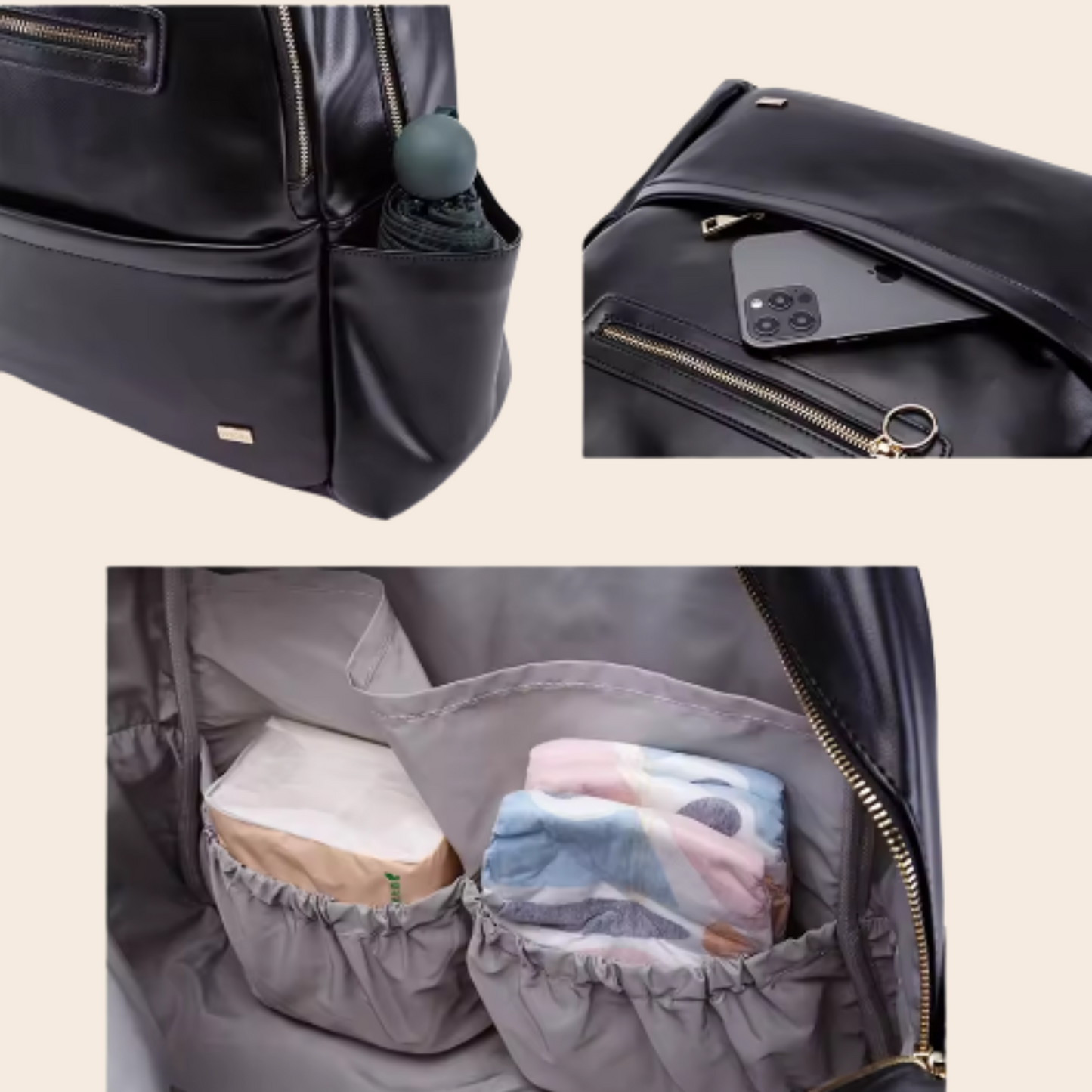 Sac a langer Avec Étui a Tétine | SipSafe