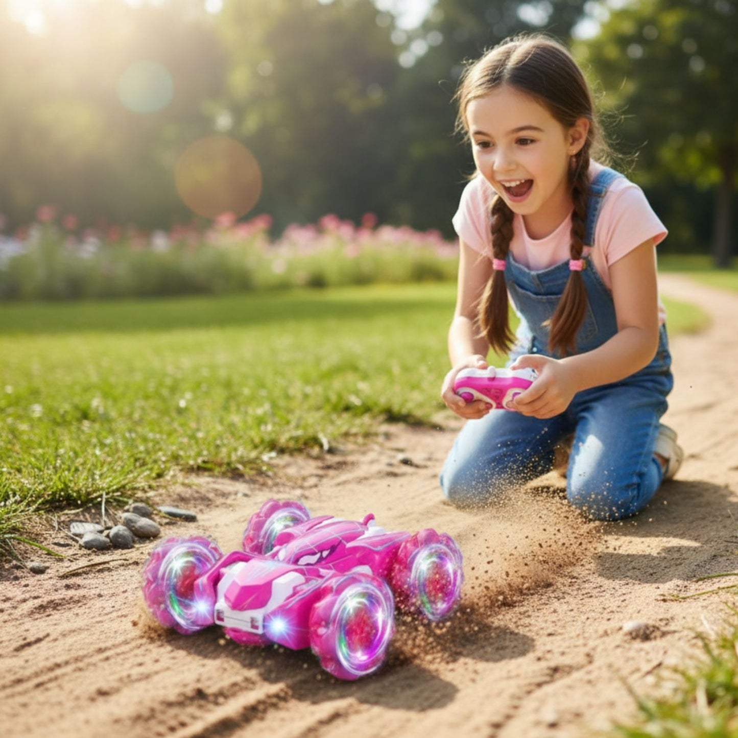 voiture télécommandée avec bande lumineuse - SpiderGlide