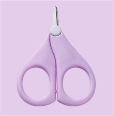 ciseaux coupe-ongles pour bébé violet clair
