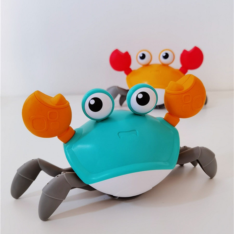 Aragallant Jouet crabe électronique pour bébé à partir de 3, 4, 5, 6, 7 ans, jouet sensoriel avec musique et évitement des obstacles, cadeau pour enfants garçons et filles Aragallant Jouet crabe électronique pour bébé à partir de 3, 4, 5, 6, 7 ans, jouet sensoriel avec musique et évitement des obstacles, cadeau pour enfants garçons et filles
