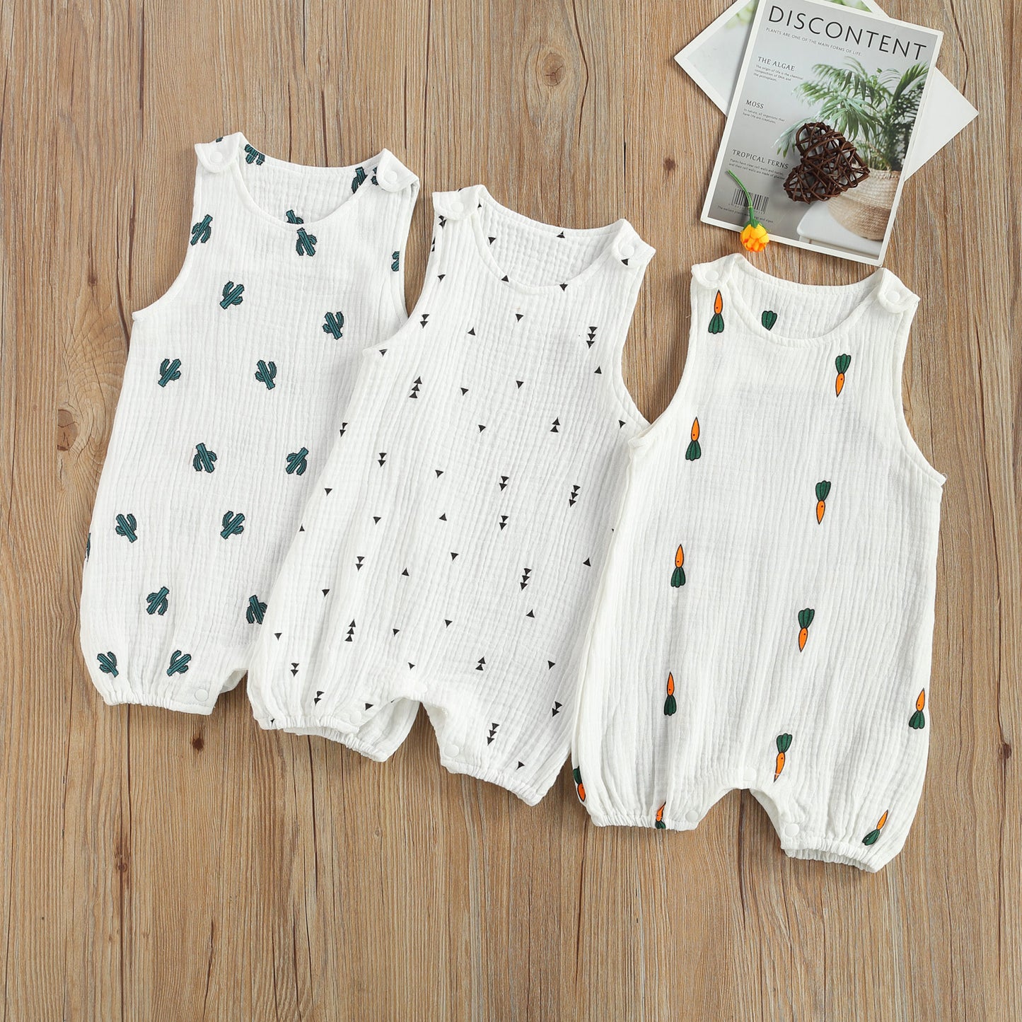 Barboteuse Bébé Sans Manches à Motifs Adorables - Mon Adorable Bébé