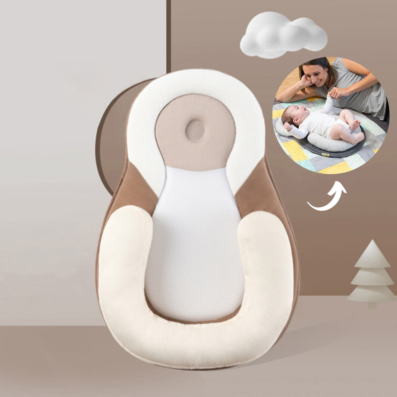 Coussin Anti tête plate pour bébé marron - Mon Adorable bebe
