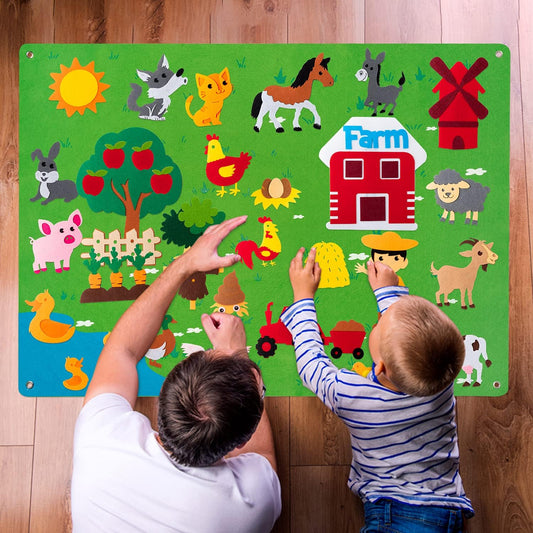 Découvrez les Avantages de la Planche en Feutre de Ferme pour Enfants: Jeu Créatif et Éducatif