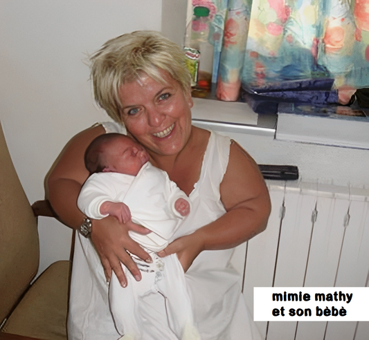 mimie mathy et son bébé