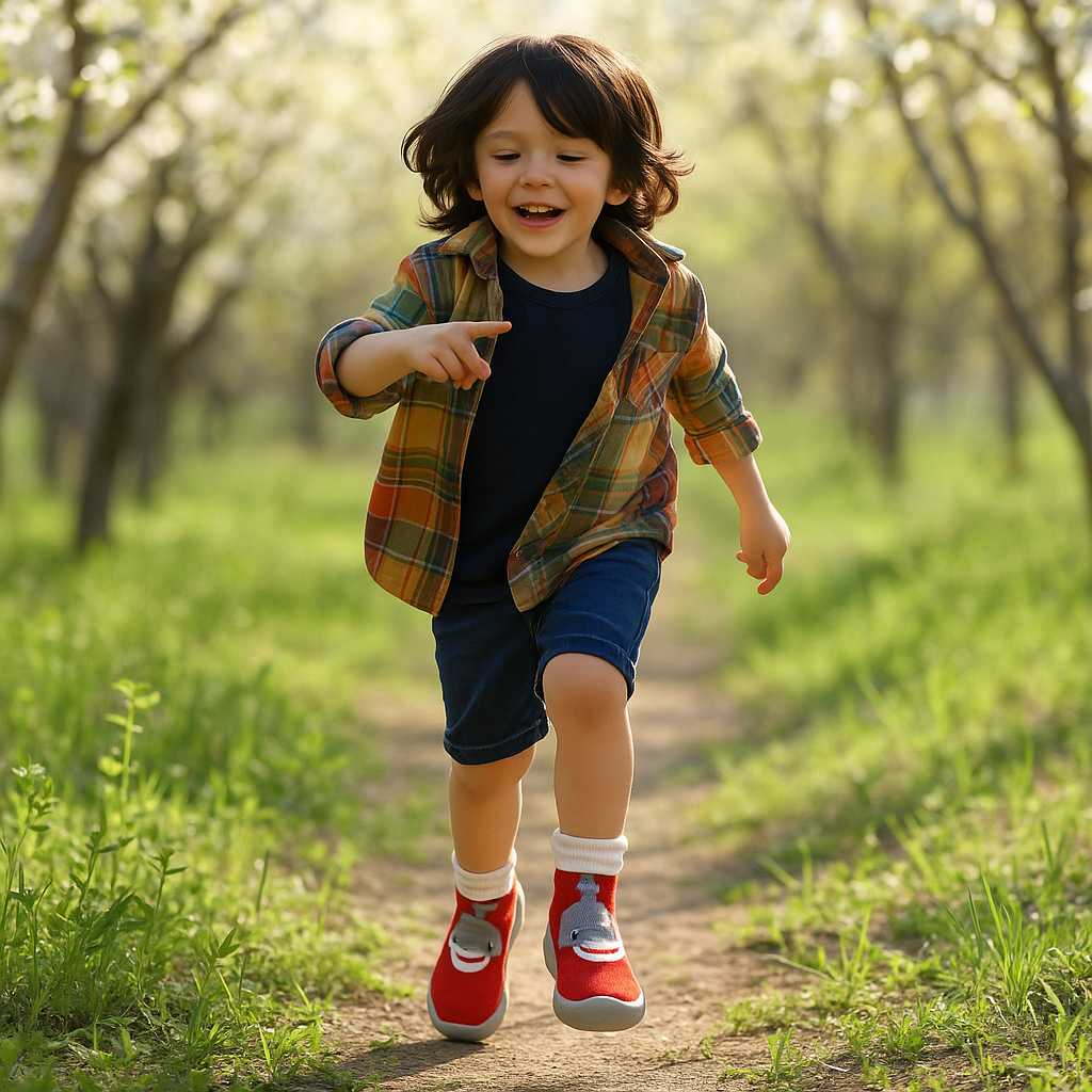 Chaussure bebe de marche à motifs d'animaux | ZooSteps