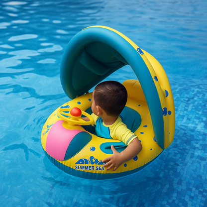 Bouée à Pare Soleil Gonflable pour Bébé