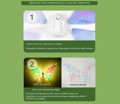 Ailes de papillon Lumineuses pour Filles - Mon Adorable Bébé