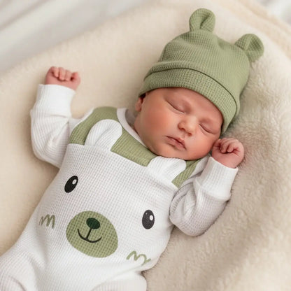 Barboteuse bébé à oreilles d'ours