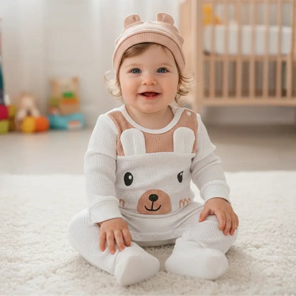 Barboteuse bébé à oreilles d'ours