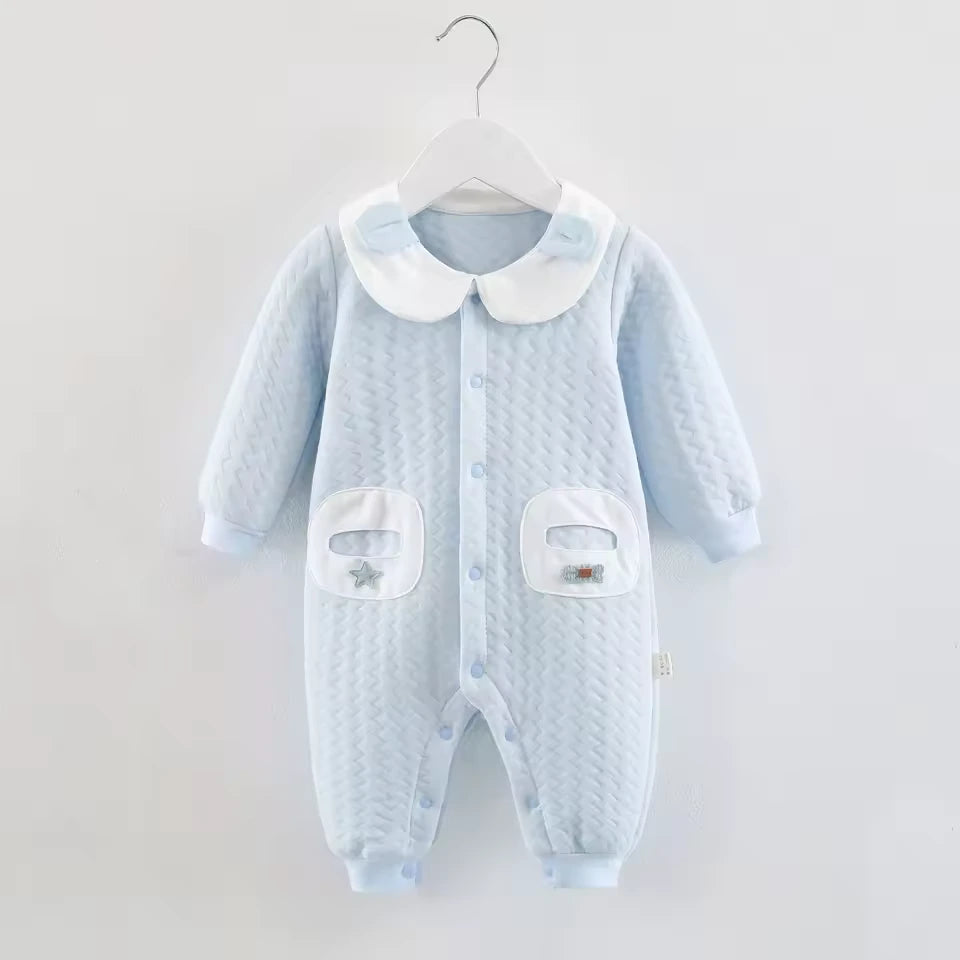 Barboteuse bebe en coton épais