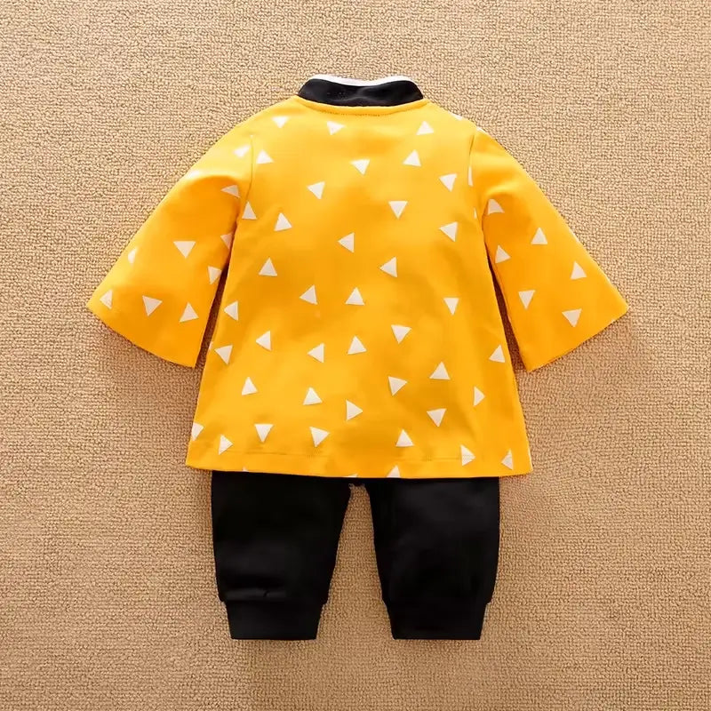 Barboteuse Tueur de Démons pour bébé Zenitsu dos