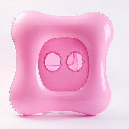 Bouee bebe gonflable rose base