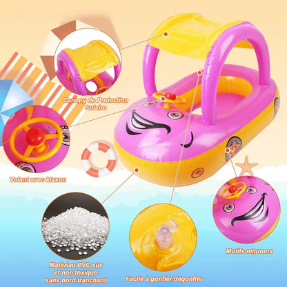 Bouée bébé voiture détails