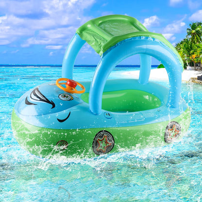 Bouée bébé voiture vert