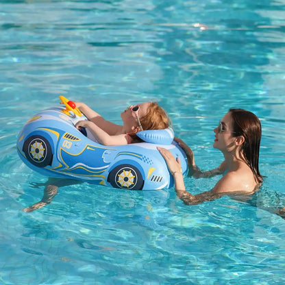 Bouée pour bébé voiture à ombrelle bébé maman  piscine
