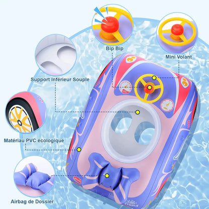 Bouée pour bébé voiture à ombrelle composants