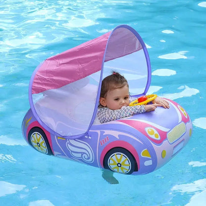 Bouée pour bébé voiture à ombrelle vilolet