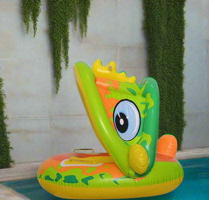 Bouée à Auvent Gonflable à motif de Dinosaure pour Bébé anti UV - Mon Adorable Bébé