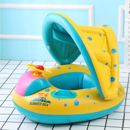 Bouée à Pare Soleil Gonflable pour Bébé - Mon Adorable Bébé