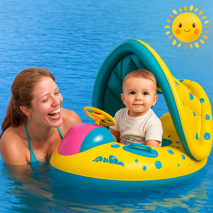 Bouée à Pare Soleil Gonflable pour Bébé