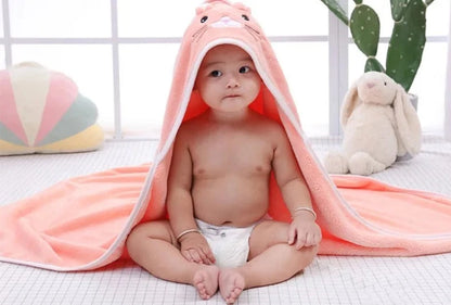 Cape de Bain Bébé à Motif d'animaux - Mon Adorable Bébé