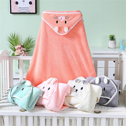 Cape de Bain Bébé à Motif d'animaux - Mon Adorable Bébé