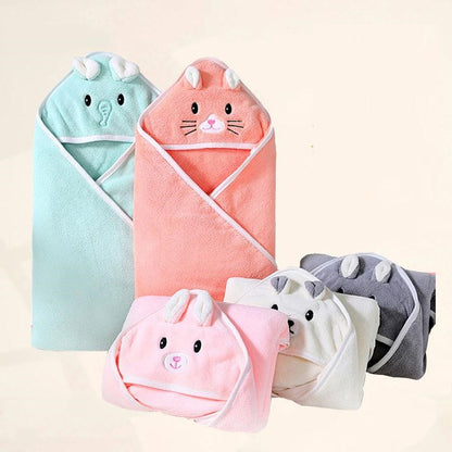 Cape de Bain Bébé à Motif d'animaux - Mon Adorable Bébé