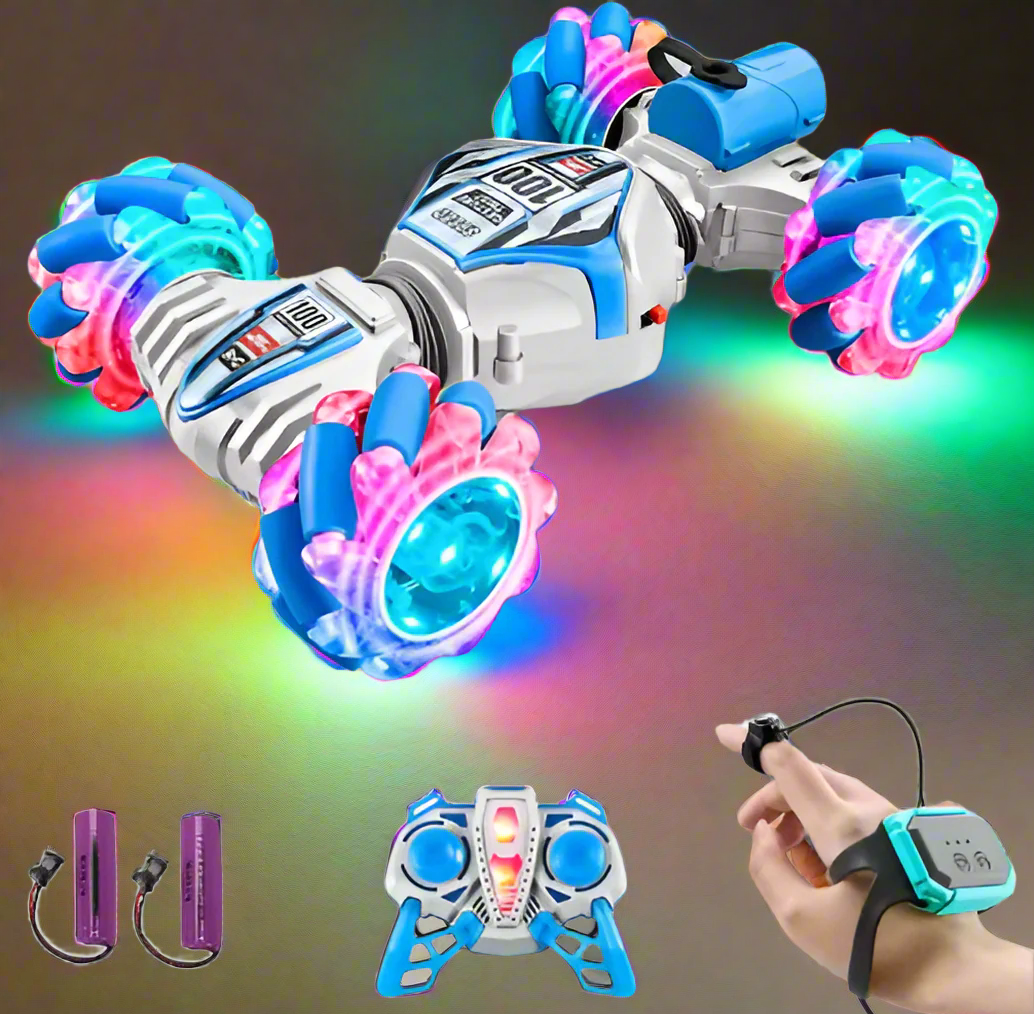 voiture télécommandée 4WD à spray lumineux – SpinJet