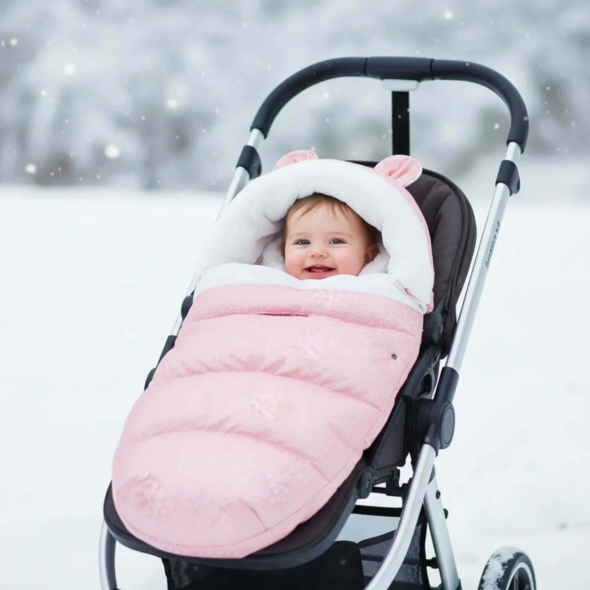 Chancelière universelle pour bébé rose