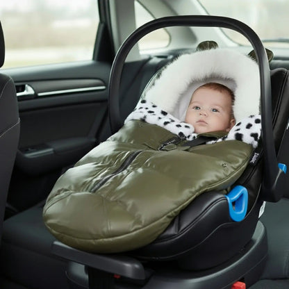 Chancelière universelle pour bébé siège auto vert