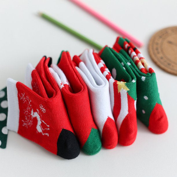 Chaussettes de Noël pour bébé | Pack de 5