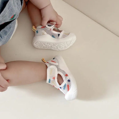 Chaussures en Maille Respirante pour Bébé - chaussures blanches de bébé