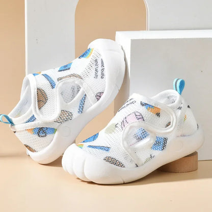 Chaussures en Maille Respirante pour Bébé - chaussures bleues