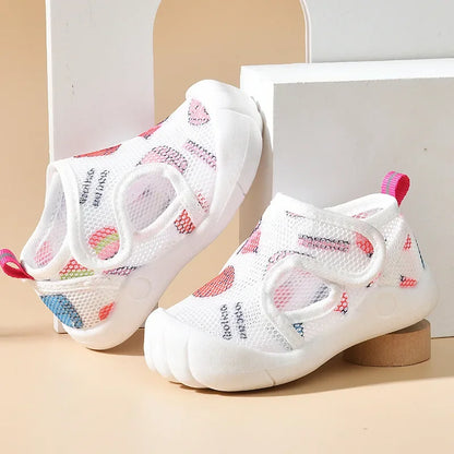 Chaussures en Maille Respirante pour Bébé - chaussures roses