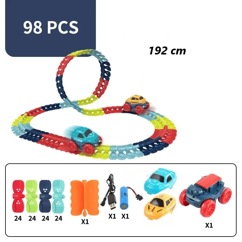 Circuit voiture enfant 98 pièces