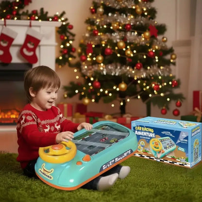 Circuit voiture enfant avec volant  interactif 