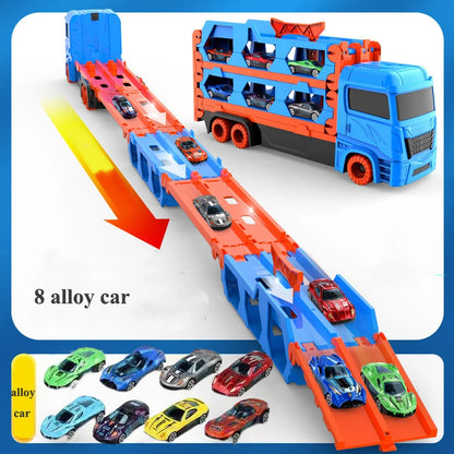 Circuit voiture 2-en-1 camion et piste | DualDrive
