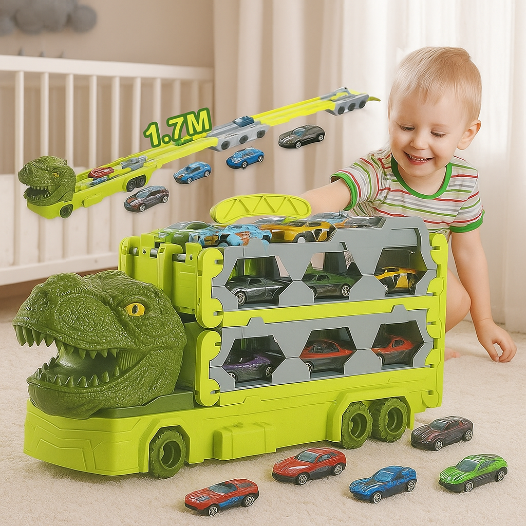 Circuit voiture enfant longue piste dinosaure | MegaLoop
