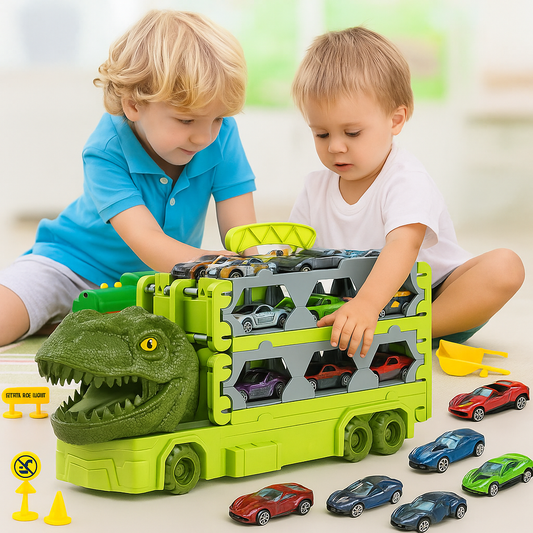Circuit voiture enfant longue piste dinosaure | MegaLoop