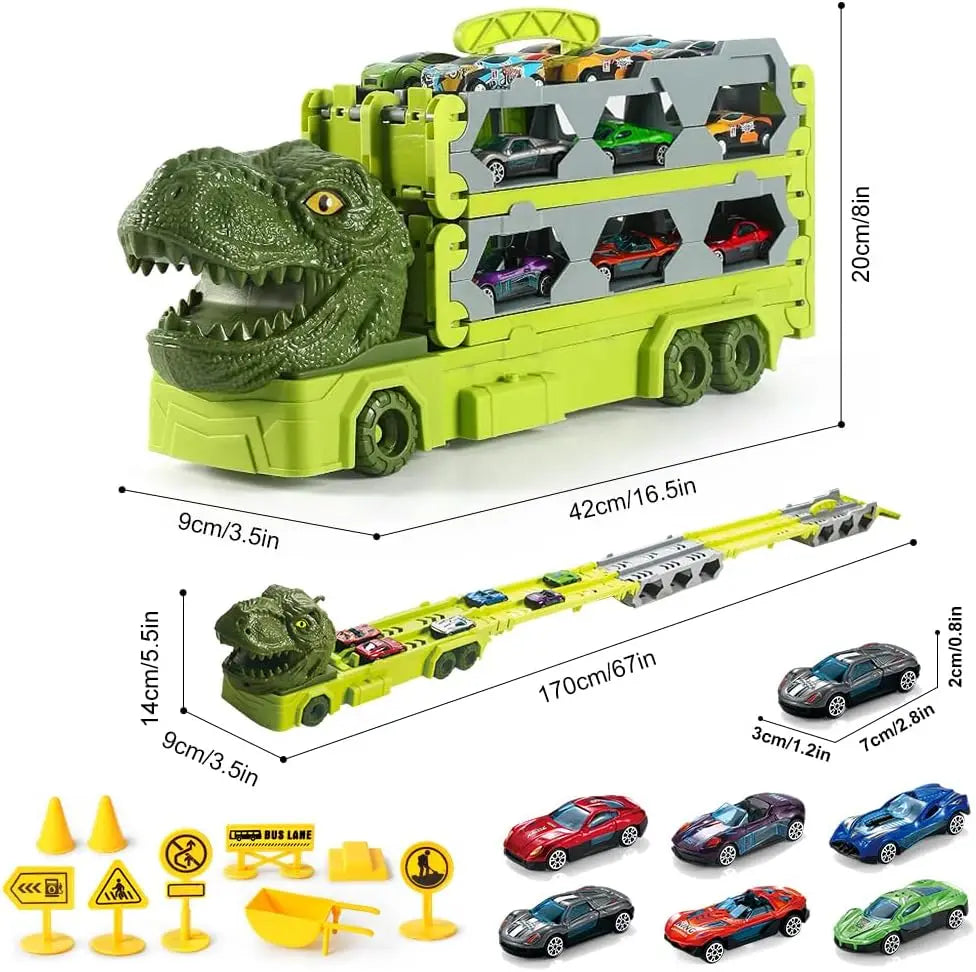 Circuit voiture enfant longue piste dinosaure | MegaLoop