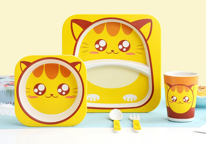Coffret Repas Bébé à Motifs d'Animaux - Mon Adorable Bébé