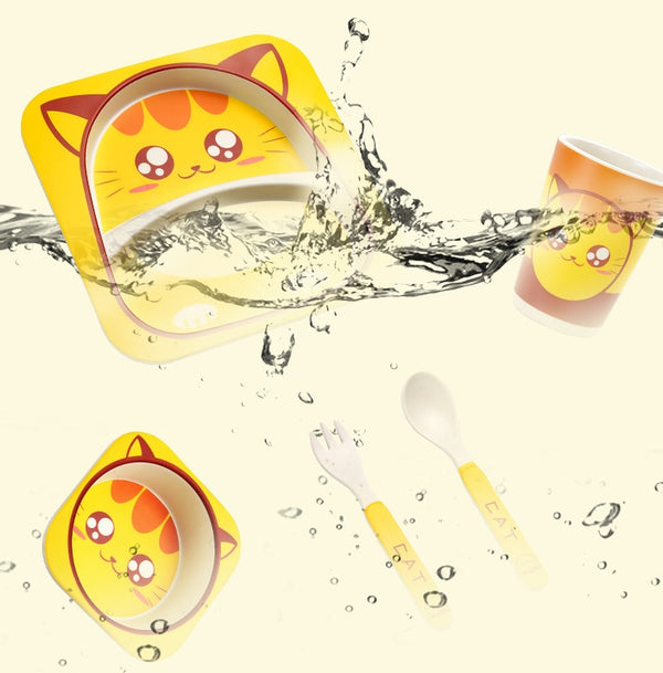 Coffret Repas Bébé à Motifs d'Animaux - Mon Adorable Bébé