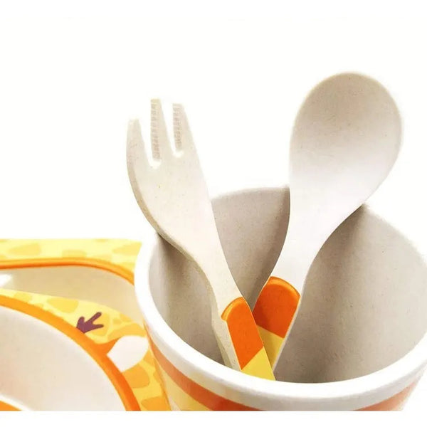 Coffret Repas Bébé à Motifs d'Animaux - Mon Adorable Bébé