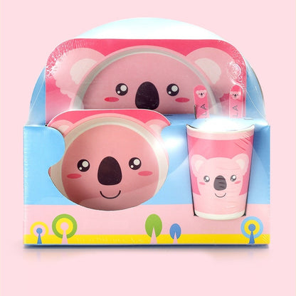 Coffret Repas Bébé à Motifs d'Animaux Koala - Mon Adorable Bébé