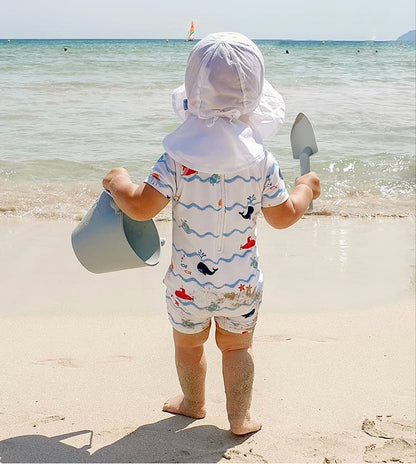 Combinaison Anti Uv Bébé pour Garçon et Fille à Motif d'Animaux - Mon Adorable Bébé